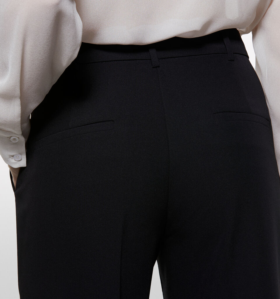 Schwarze Palazzohose - palazzo hosen für damen - Schwarz | Sisley image number 4